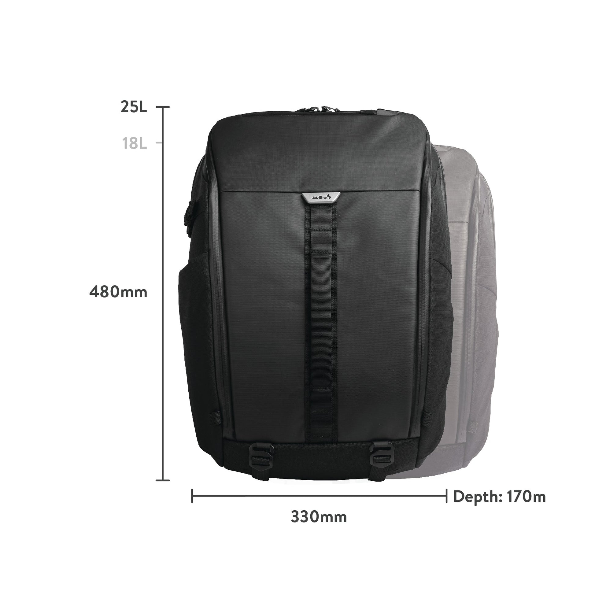 Protective Waterproof Backpack Everyday Zip Bag Commuter | 25 litres